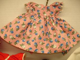VINTAGE 1950 - 60 ' S DOLL CLOTHES.  Dresses.  Skirts.  Tops.  Shawl.  Apron 3
