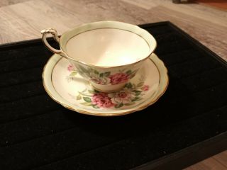 Antique Paragon Fine Bone China England A1652 Teacup And Saucer Rose Bouquet