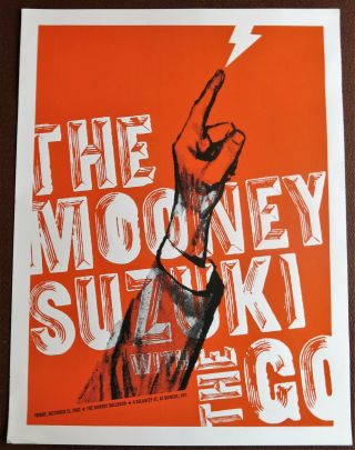 Mooney Suzuki Concert Poster Aesthetic Apparatus 2002 Signed Numbered Ltd Rare