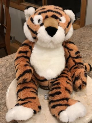 Rare Tickles The Bengal Tiger Cat Russ Berrie Weighted Stuffed Plush