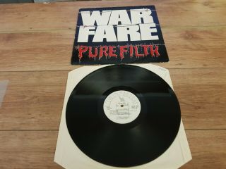 Warfare " Pure Filth " Rare Uk 1984 Nwobhm Classic On Neat 1021 Near Ex