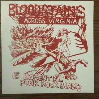 V/a - Bloodstains Across Virginia Lp Killed By Death Kbd Punk Hc Rare