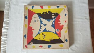 Rare 1966 Pablo Picasso Springbok Jigsaw Puzzle - " The Dove Of Peace " Orig.  Box