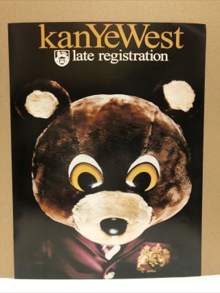 Kanye West Late Registration Rap Music Band Concert Nos Promo Poster 24” X 18”