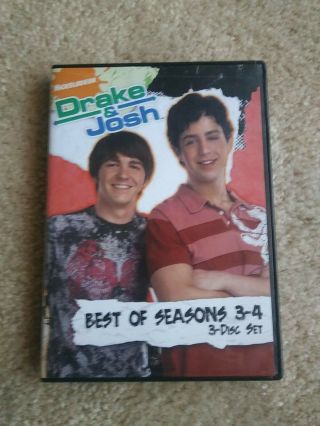 Nickeloden Drake & Josh - Best Of Seasons 3 - 4 Dvd Rare