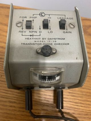 Vintage Heathkit By Daystrom Transistor - Diode Checker Model It - 10 See Photos