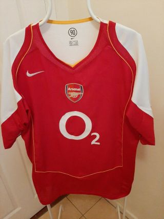 Rare Cult Kits 2004 - 05 Arsenal Home Shirt Xl