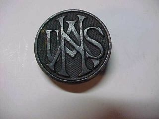 Antique Vtg Wwi Era 1910s Us Na United States National Army Collar Disc