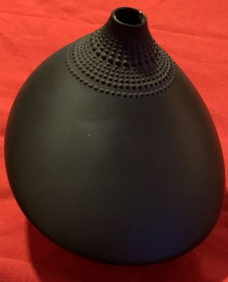 Rare Black " Pollo " Bird Shape Vase Finish Tapio Wirkkala Early Mark Studio Linie