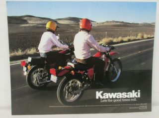 Vintage 1981 Kawasaki Motorcycle Dealer Sales Brochure Let The Good Times Roll