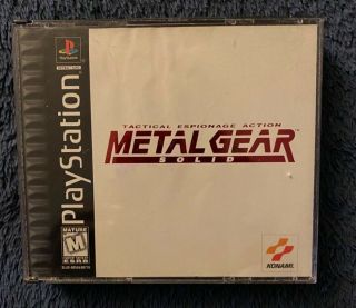 Ps1 Metal Gear Solid (sony Playstation 1,  1999) Complete Black Label Rare