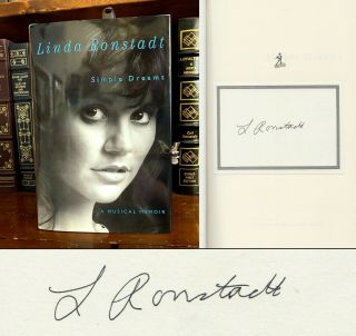 Simple Dreams: A Musical Memoir Hand Signed By Linda Ronstadt Blue Bayou Rare