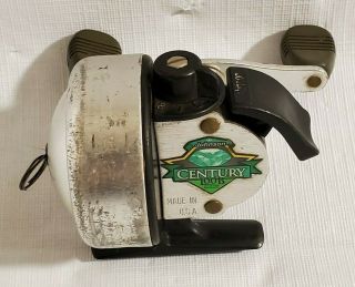 Vintage Johnson Century 100b Dlx Deluxe Fishing Reel - Made In Usa -