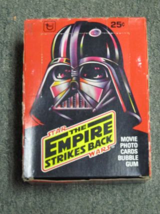Rare Vintage Topps 1980 Star Wars Empire Strikes Back Series 1 Empty Box