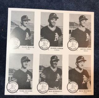 Uncut Mcgwire Baseball Error Cards 1984 Chong Modesto A 