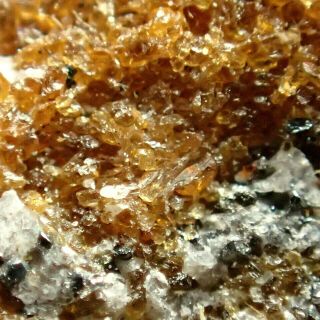 Schefferite (manganoan Diopside) On Matrix With Calcite Rare Langban,  Sweden