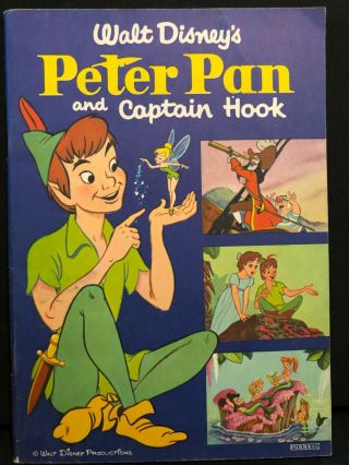 1953 Peter Pan Disney Purnell England Rare Movie Comic Book Film Adaptation