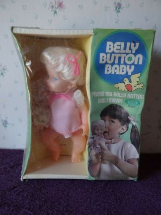 Vintage 1970 Ideal Belly Button Baby Doll In Package