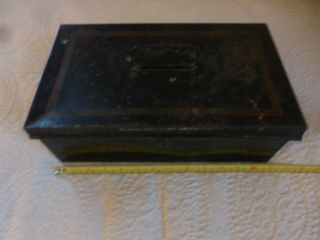 Antique Metal Tool / Tackle Box