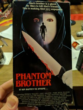 Rare Phantom Brother Vhs Horror Film B List Slasher Thriller Movie Sov