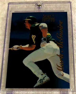 Mark Mcgwire 1996 Select Certified Blue Foil 20 Very Rare A 