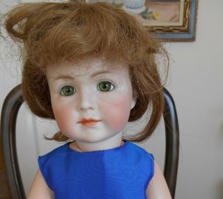 Doll Wig Antique Human Hair Size 10 " Color Strawberry Blond