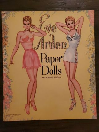 Paper Dolls Vintage,  Eve Arden,  Authorized Edition,  1953 By Saalfiels