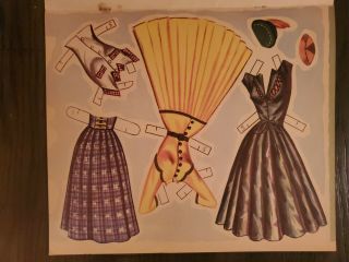 paper dolls vintage,  Eve Arden,  Authorized Edition,  1953 by Saalfiels 3