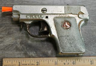 Vintage Cast Iron Toy Cap Gun Hubley Winner Antique Cap Gun