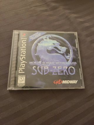 Mortal Kombat Mythologies: Sub Zero (sony Playstation 1 Ps1) Cib Complete Rare