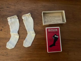 Vtg Antique Burson Doll Knit Hose Socks