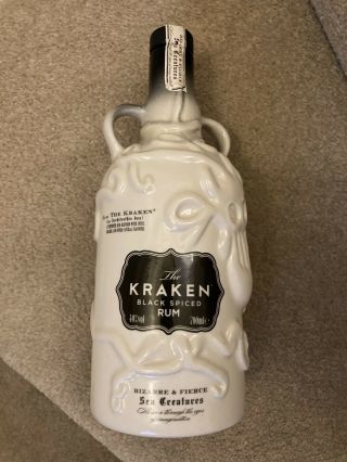 Kraken Rum - Wade Ceramic Bottle - Limited Edition Number 1 2015 - Empty Rare