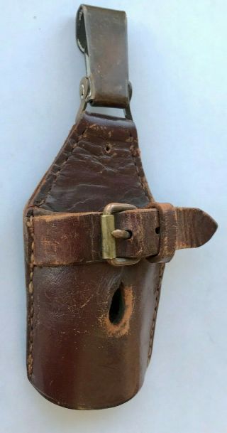 Vtg Rare Leather Frog And Bronze For The Saber By Argentine Army Officers