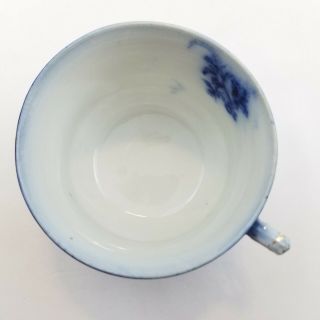 Wood & Son Royal Porcelain Flow Blue Teacup and Saucer England Antique 1891 - 1907 3