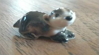 Vintage Hagen Renaker Baby Badger Animal Figurine Miniature Ceramic Rare Tiny