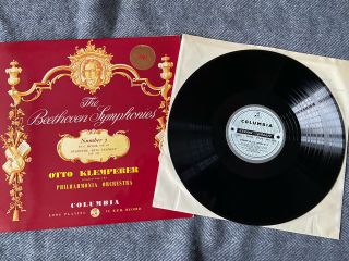 Rare Sax 2373 Beethoven Symphony 5 Klemperer Uk Columbia B/s Stereo Lp Nm/nm