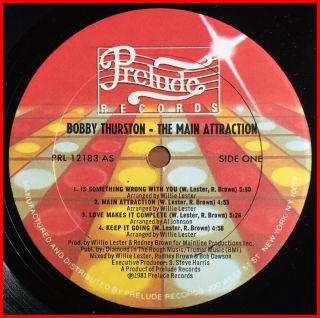 MODERN SOUL BOOGIE LP Bobby Thurston - main attraction RARE ' 81 - Shrink mp3 3