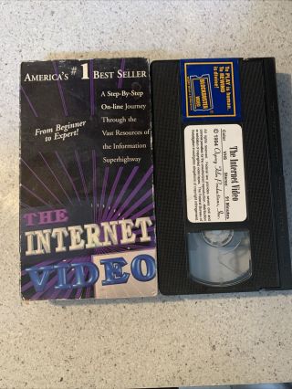 The Internet Video From Beginner To Expert Blockbuster Very Rare Vhs Htf Oop