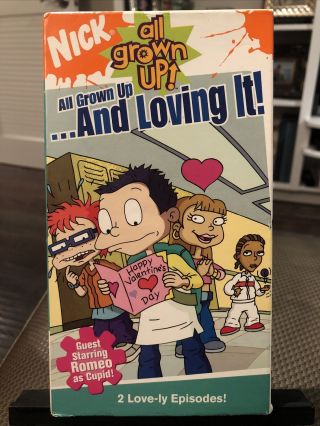 All Grown Up.  And Loving It (vhs,  2005) Rugrats,  Nick,  Rare,  Late Release,  2 Ep