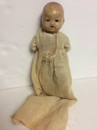 Antique Bisque Am Dream Baby Doll 7.  5 " 1930s Cloth Body/composition Hands