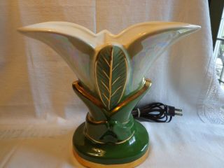 Vintage Mid Century Ceramic Flower - Tulip Tv Lamp Underwriters Laboratories