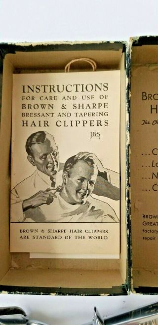 Antique Brown and Sharpe No.  000 Hair Clipper With Papers 2