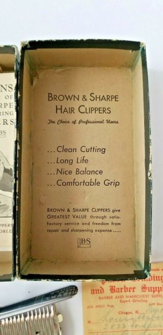 Antique Brown and Sharpe No.  000 Hair Clipper With Papers 3