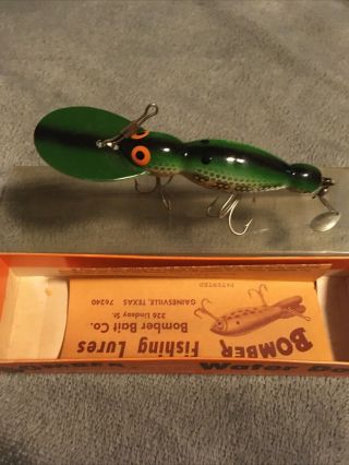 Vintage Bomber Fishing Lure Waterdog 1683 With Box/ Paperwork 2