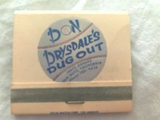 Vintage Rare 1960s Don Drysdale 
