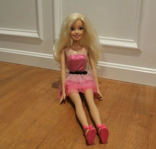Blonde Barbie Doll 2013 Just Play Mattel My Size Best Friend 28 " Tall Big