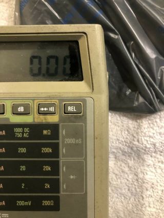 Fluke 8060A True RMS Multimeter - Powers On - for PARTS/REPAIR 2