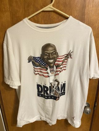 Rare Air Jordan Dream Team 92 Usa Michael Jordan Chicago Bulls T Shirt Size L