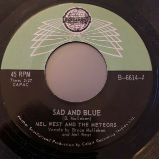 Mel West And The Meteors - Sad And Blue / When You Hear Me 7 
