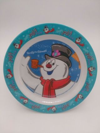 Frosty The Snowman Dinner Plate Children Kid Tv Show Plastic Christmas Holiday